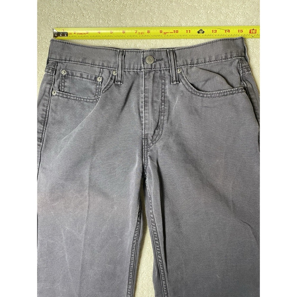 Levi's 514 Straight Fit Jeans Men's 31x32 Measured 30x31 Gray Light‎ Wash Denim - Picture 6 of 15